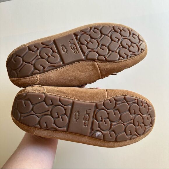 Ugg Dakota Chestnut Wool Lined Suede Slippers - Picture 7 of 10